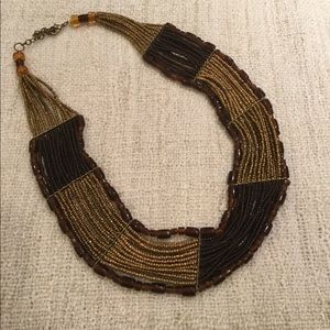 Ethnic hand beaded necklace
